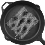 8"x6" 316L Stainless Steel Cast Iron Cleaner for Cleaning Cast Iron Pan Pre-Seasoned Pan Dutch Ovens Waffle Iron Pans Grill Skillet