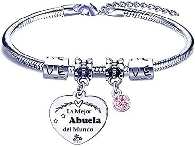 POIUYTRE Regalos Abuela Pulsera, para Abuela Pulsera Original,Regalos de cumpleaños Regalos del Día de la Abuela Pulsera para Mujer Familia Cumpleaños Navidad Regalos (1)