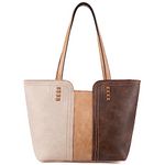 Montana West Tote Bag for Women Top Handle Satchel Purse, Three Chocolate