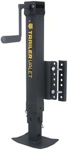 Trailer Valet TVJX7-S Jack with 7K Lifting Capacity– Drill-Powered Option, Includes Free TVDA Drill Attachment, Marine-Grade Material, Rust-Resistant Coating