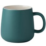 Nestasia Matte Finish Coffee Mug | Microwave & Dishwasher Safe Ceramic Tea Cup | Perfect for Latte, Americano, Cappuccinos, Tea Bag & Beverages (Green, 350ml)