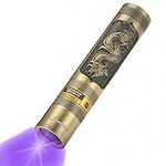 Alonefire SV65 5W UV Torch Flashlight 365nm USB Rechargeable Portable Ultraviolet Black Light Mini Stain Minerals Money Pet Urine Detector for Resin Curing, Scorpion, Fishing with Built-in Battery