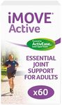 iMOVE Active | Natural Joint Supplement for Humans, 60 Tablets - Includes Glucosamine HCl, Green Lipped Mussel, Hyraluronic Acid, Vitamin E and C and Manganese