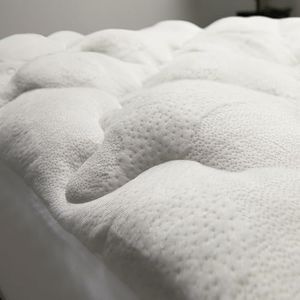 Cheer Collection Rayon from Bamboo California King Mattress Topper - Extra Soft Pillow Top Cooling Mattress Topper, Machine Washable