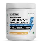 Wellcore - Pure Micronised Creatine Monohydrate (Tropical Tango, 33 Servings) | Rapid Absorption | Enhanced Muscle strength & Power|Powder