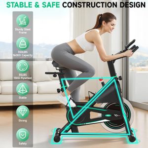 DMASUN Exercise Bike – Indoor Cycling Bike, 350 lb Capacity
