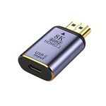 chenyang CY USB-C Type C Female Source Input to HDMI 2.1 Male Output HDTV Adapter 8K@60hz 4K@120hz for Tablet & Phone & Laptop