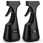 Segbeauty 15.2oz Spray Bottle for Hair, 2 Pack Continuous Fine Mist Spray Bottles, 450ml Refillable Water Sprayers Squirt Bottle Houseplant Mister Bottle for Styling Hair Misting Plant Pet Grooming