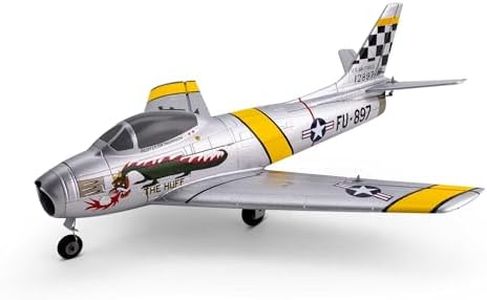 E-flite RC Airplane UMX F-86 Sabre 30mm EDF BNF Basic Transmitter Battery and Charger Not Included EFLU7050