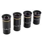 SVBONY Telescope Eyepiece Fully Mutil Coated 1.25 inches Telescope Lens 6mm 9mm 15mm 20mm Eyepiece Kit 66 Degree Ultra Wide Angle HD Eyepiece Set