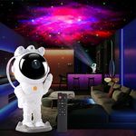 Star Projector, Astronaut Space Warrior Galaxy Night Light, Starry Nebula Ceiling Projection Lamp with Timer, Remote Control，Bedroom Decor Aesthetics，Party Ambient Lighting, Gifts for Kids and Adults