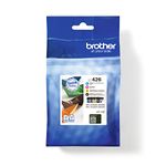 BROTHER LC-426BK/LC-426C/LC-426M/LC-426Y Inkjet Cartridges, Black/Cyan/Magenta/Yellow,Multi-Pack, Standard Yield, Includes 4 x Inkjet Cartridges, Genuine Supplies