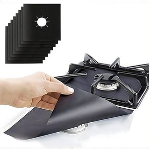 Gas Stove Burner Covers by Linda’s Essentials (10 Pack) - Extra Thick Non Stick Reusable Stove Top Covers for Gas Burners, Heat Resistant Gas Range Protectors Covers - Keeps Stovetop Clean