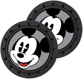 Plasticolor 001968R01 Disney Mickey Mouse 2pc Auto Coasters for Cars Trucks or SUV's