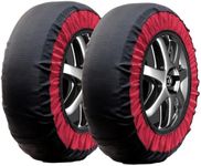 Snow Chains KE79,Snow Socks for Car, SUV, & Pickup-Easier Installation, Quieter and More Comfortable Ride (Pack of 2)