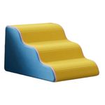 VELURA 3 Tiers Dog Stairs Multipurpose Pet Ladder for Older Dogs Puppy Dogs Injured blue|1 Dog Stair|Ramps & Stairs| Dog Supplies |Pet Supplies