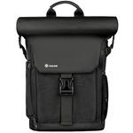 TARION Camera Backpack Rolltop Photography Backpack with Removable Laptop Case 2 in 1 Large Capacity Camera Bag with Waterproof Rain Cover for DSLR SLR Cameras (SP-01 Black)