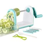 Ourokhome Vegetable Spiralizer Zucchini Noodle - 5 Blades Veggie Noodle Maker Vegetable Slicer for Potato, Carrot, Cucumber