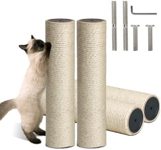 AccEncyc Cat Scratching Post Replacement with M8 Screws Cat Tree Replacement Post 15.7”x 3.8” Cylinder Cat Tree Replacement Parts Accessories for DIY Cat Tower Cat Hammock