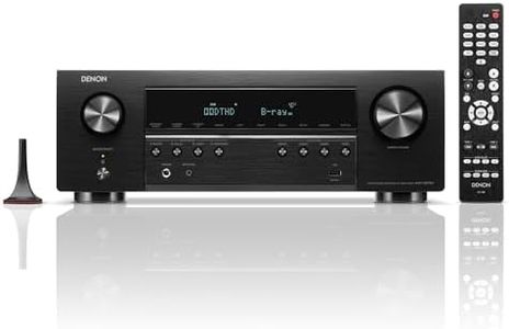 Denon AVC-S670H 5.2 Channel, 75W 8K AV Receiver, with HEOS®, Audyssey Room Correction, WiFi & Bluetooth Streaming