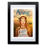 Anne With An E Cast Signed Autograph A4 Poster Photo TV Show Series Season Framed Memorabilia Gift Anne Of Green Gables (BLACK FRAMED & MOUNTED)