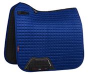 LeMieux Dressage Suede Square Saddle Pad - Saddle Pads for Horses - Equestrian Riding Equipment and Accessories (Benetton Blue - Small/Medium)