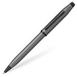 Cross Century II Gunmetal Gray Ballpoint Pen w/Polished Black PVD Appointments