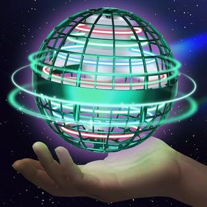 Sosuy 2026 Flying Orb Ball for Kids, Magical Hover Galaxy Cosmic Boomerang Space Floating Mini Hand Rotating Drone Stocking Stuffer Xmas Toys for Boys Girls Teen Age 6 7 8 9 10+ Green