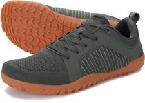 WHITIN Men's Barefoot Trail-Running Shoes | Wide Toe-Box | Zero-Drop Sole | Optimal Traction, W51 Green Gum, 9 Wide