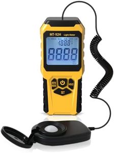 URCERI MT-92H Light Meter with Split Sensor Lux/Foot Candles Meter 500ms Refresh Rates Range up to 200,000 Lux Switchable Backlight Temperature Measurer 14℉-140℉