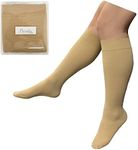 Presadee Traditional 8-15 mmHg Mild Compression Leg Circulation Closed Toe Sock (Nude, 5X-Large)