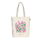 Eco Right Canvas White Utility Tote Bags For Women With Zip, College Bag For Girls, 100% Organic Cotton Tote Bag For Shopping, Travel & Beach Bags For Women