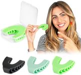 AiBond Jawline Exerciser,Jaw exerciser for men and women, jawline shaper with 3 resistance levels, Jaw trainer with different training modes for beginners, intermediate and advanced face exercisers.