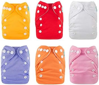 ALVABABY Newborn Cloth Diapers Pocket for Baby Less Than 12pounds 6pcs + 12 Inserts 6SVB05-AU