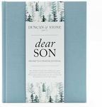 DUNCAN & STONE PAPER CO. Baby Memory Book - Childhood Memory Book For Milestones - Mom and Me Journal w/Prompts, Photos & More - Newborn Keepsake Gifts (Blue,230 Pages)