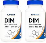Nutricost DIM (Diindolylmethane) 300mg, 120 Capsules with BioPerine (2 Bottles)