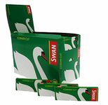 Swan Standard Size Green Corner Cut Cigarette Rolling Papers - 100 Booklets by Trendz