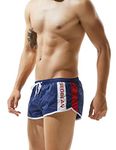 SEOBEAN Mens Low Rise Sports Short Swimwear Board Shorts (XX-Large / 36-38 Inches, 80601 Navy)