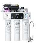 Waterdrop T3-M Remineralization Reverse Osmosis System, NSF/ANSI 372 Certified, 9-Stage RO Water Filter, 450 GPD Tankless Water Filtration System, 2:1 Pure-to-Drain Ratio, Plug-in Required