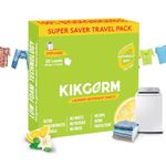 KIKGERM Top Load Laundry Detergent Sheet Biodegradable Plant Based Eco-Friendly Pre-Dosed & Easy To Use - 20 Loads