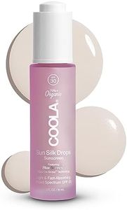 Coola Sun Silk Drops SPF 30 Face Sun Cream, 70 Percent + Organic Daily SPF Face Moisturiser, Lightweight Sunscreen with a Breathable Formula, 30 ml