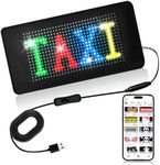 ILEDSHOW Huge Bright Car LED Sign, 7''x 3'' Pre-made Animations & Text Programmable Led Car Sign, Open Sign, Scrolling Huge Bright Advertising Bluetooth APP Control LED Sign for Car| Store | Christmas