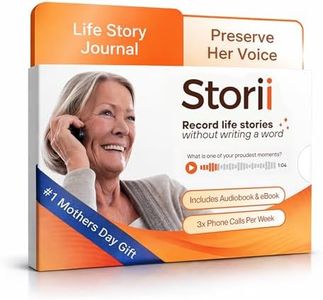 Storii - Record Your Life Story: Guided Voice Journal & Audio Memoir - A Unique Way to Share Your Story - 12 Months of Call Prompts & Automatic Transcription - Gift for Grandma, Grandpa, Mom & Dad