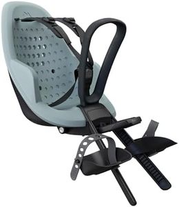 Thule Yepp 2 Mini - Front Mounted Child Bike seat - Shock-Absorbing Foam seat - Adjustable footrests & footstraps - Easy mounting System - Adjustable 5 Point Harness System