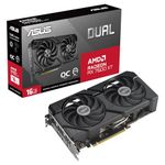 Asus Radeon RX 7600 XT Dual OC (16GB GDDR6/PCI Express 4.0/2801MHz/18000MHz)