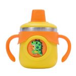 THE LITTLE BUNNY HOP IN STYLE Stainless Steel Insulated Hot & Cold Baby Sipper Bottle with Handle - 260 ml | Anti Spill Milk Feeding Sippy Cup for Toddlers & Kids | BPA Free Water Bottle (Yellow)