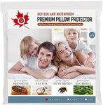 J. Adler 100% Waterproof, Bed Bug & Dust Mite Proof Jersey Pillow Protectors | Set of 2 Standard Size Hypoallergenic Pillow Encasements | Premium Zippered Pillow Covers | Breathable, Noiseless & Vinyl Free (Standard, 2)