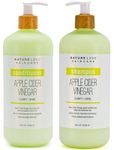 Nature Love Apple Cider Vinegar Shampoo and Conditioner Duo | Clarify + Shine | Revitalize Hair and Scalp | Purifies Without Stripping | Paraben Free, Cruelty Free, Made in USA (25 oz each)