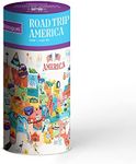 Parragon Road Trip America Tube Jigsaw Puzzle, 1000 Pieces for Adults Pieces Includes Unique Designs, Exclusive Illustrations of The United States, Wonderful Gifts for Friends & Family