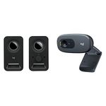 Logitech z150 Multimedia Speakers + Logitech C270 HD Webcam (720p/30fps)